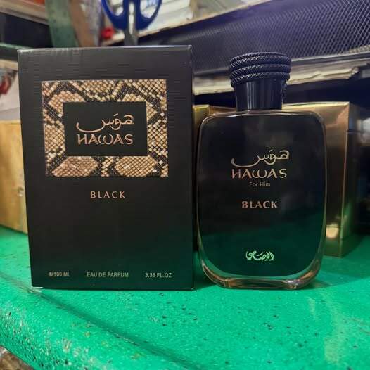 Perfume Hawas Black para hombre